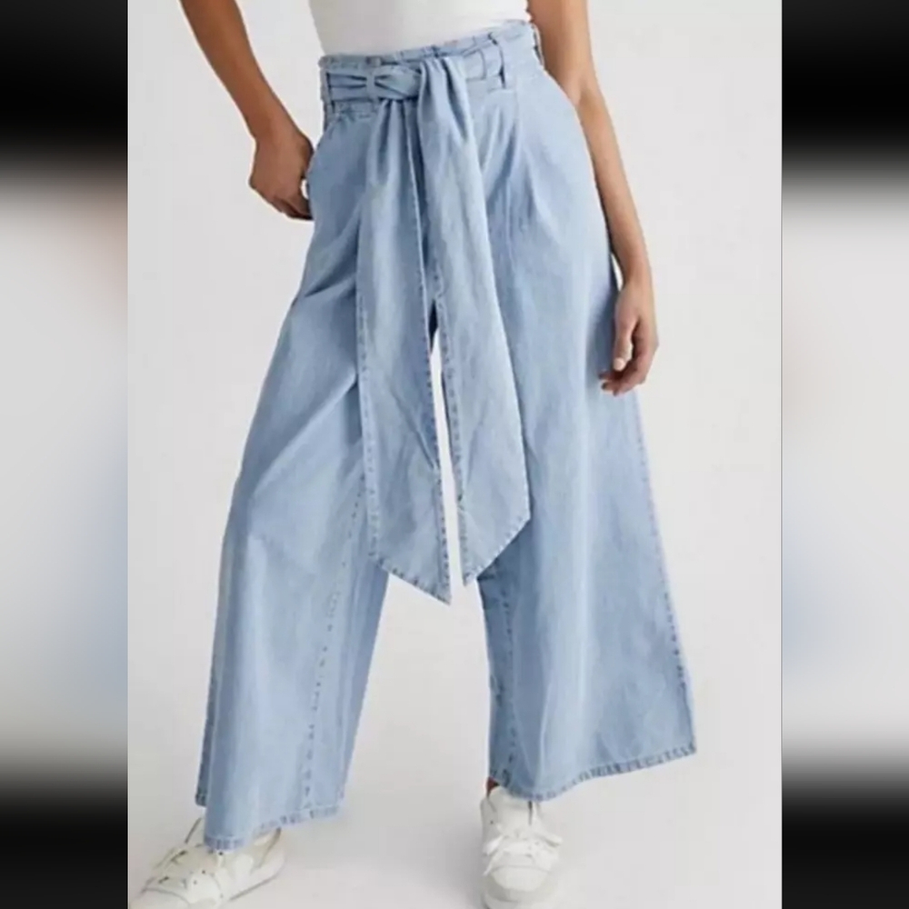 Free People, Sasha Convertible Wide Leg Jean. Size S - Picture 5 of 6